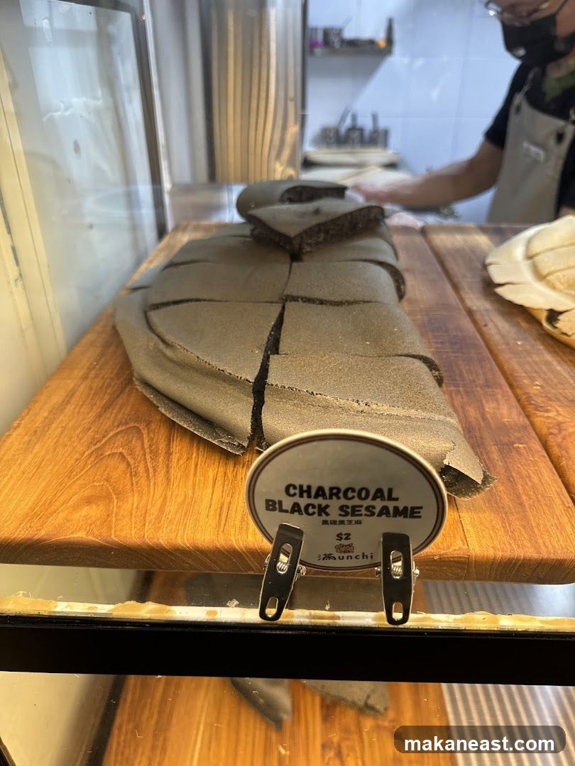 Charcoal Black Sesame Cake