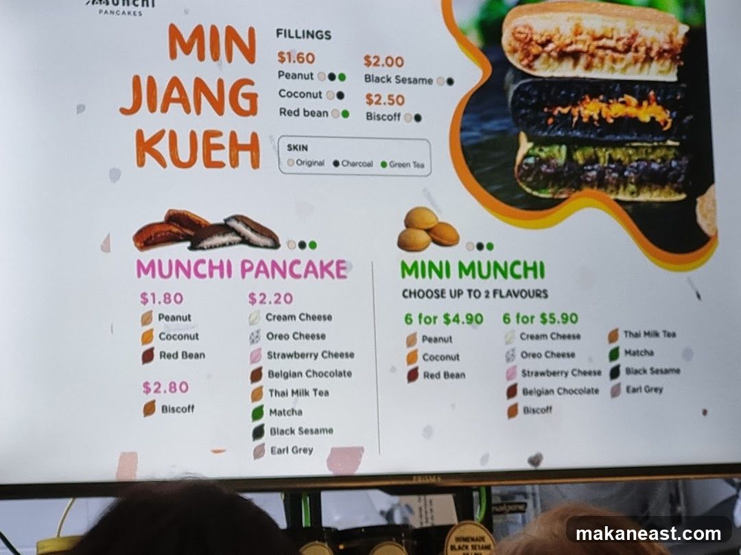 Munchi Pancakes Menu