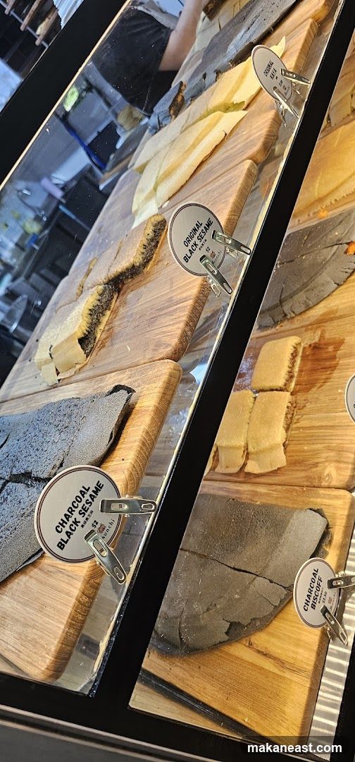 Desserts in a Display Case
