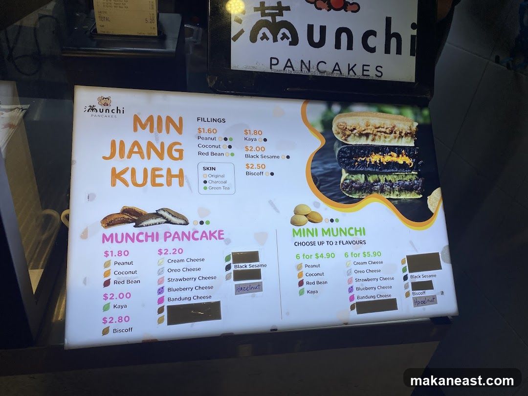 Munchi Pancakes Menu