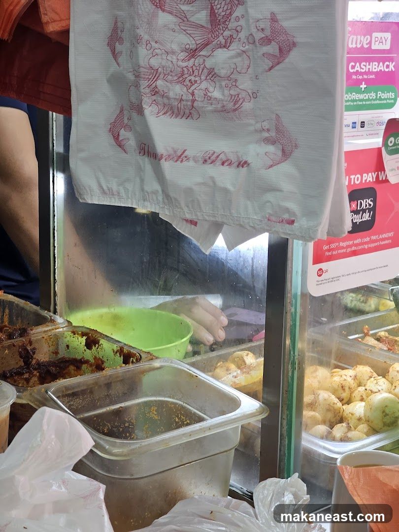 Food stall display