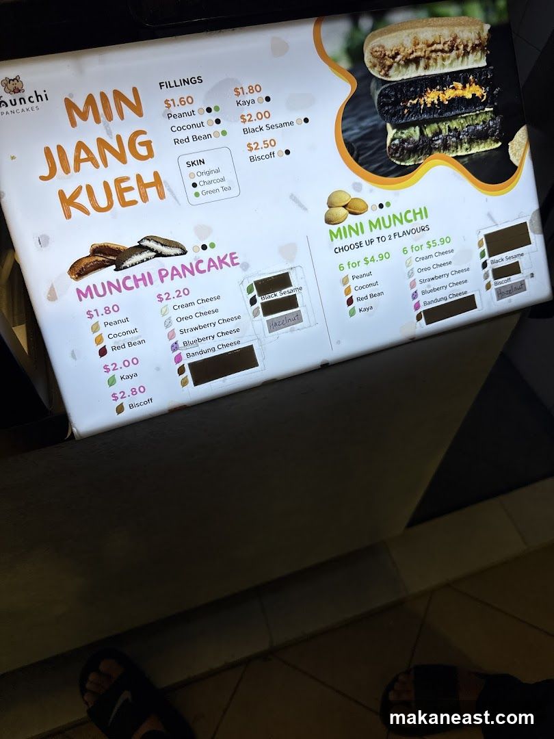 Munchi Pancakes Menu