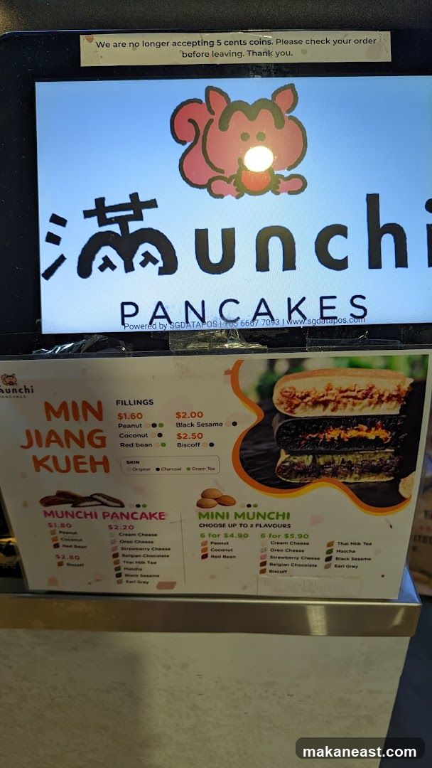 Munchi Pancakes Menu