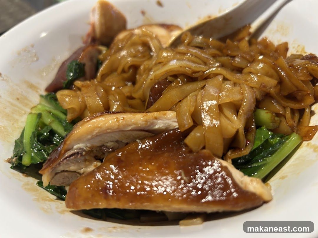 Noodles with Roasted Chicken and Greens