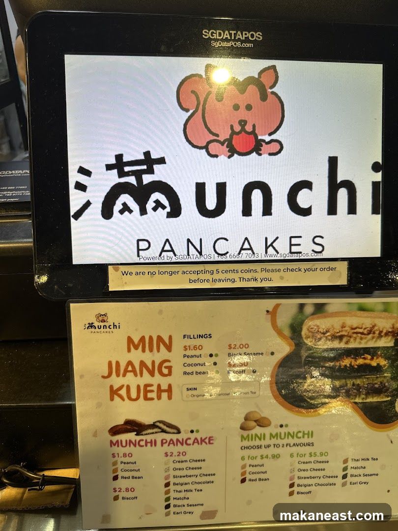 Munchi Pancakes Menu