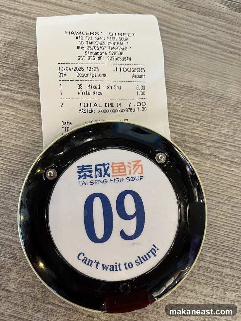 Receipt and pager