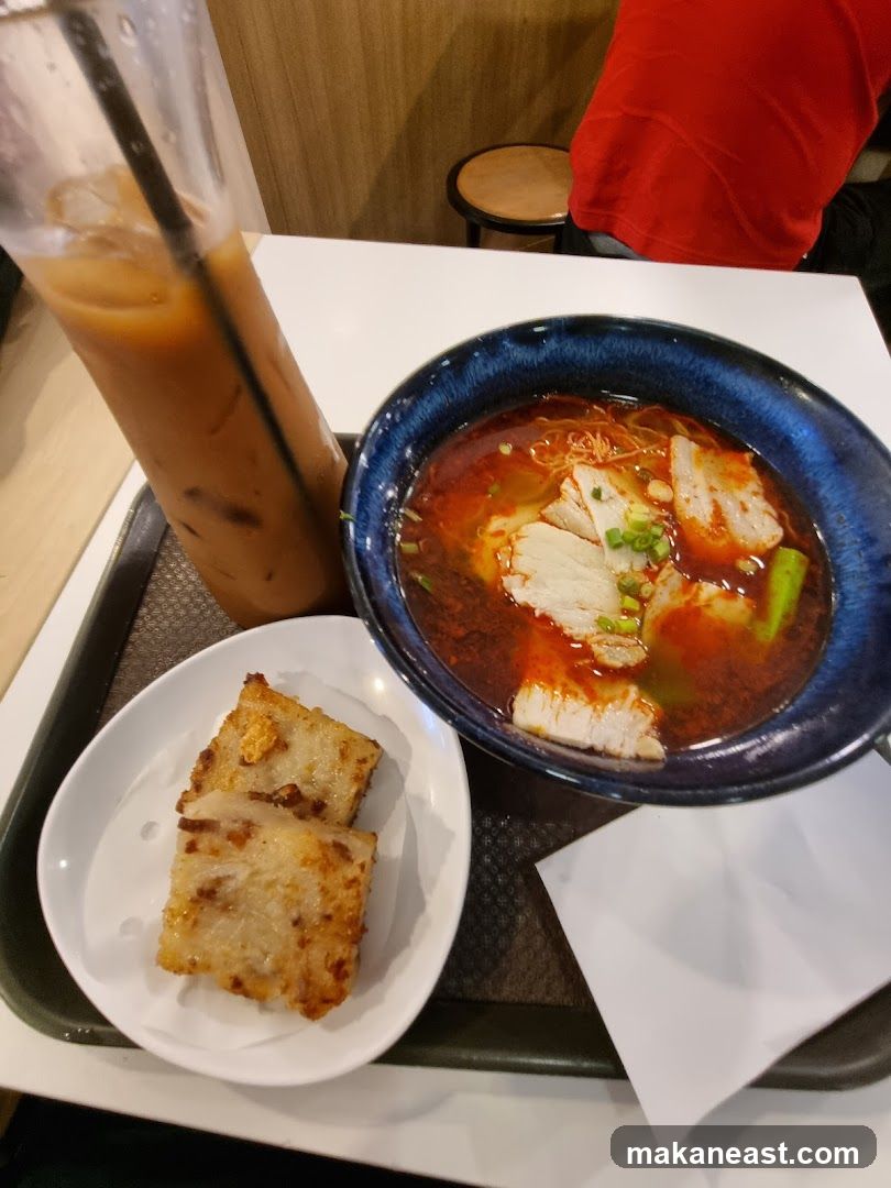 Noodle Soup and Turnip Cake
