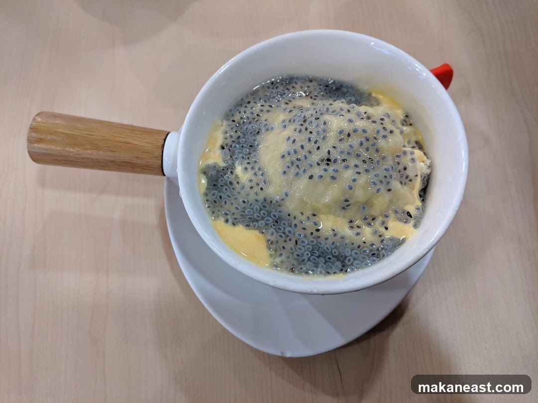 Dessert with Basil Seeds