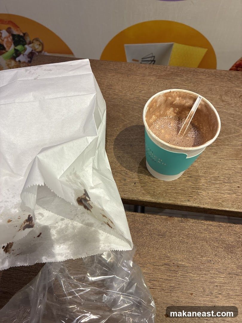 Hot Chocolate and Pastry Bag