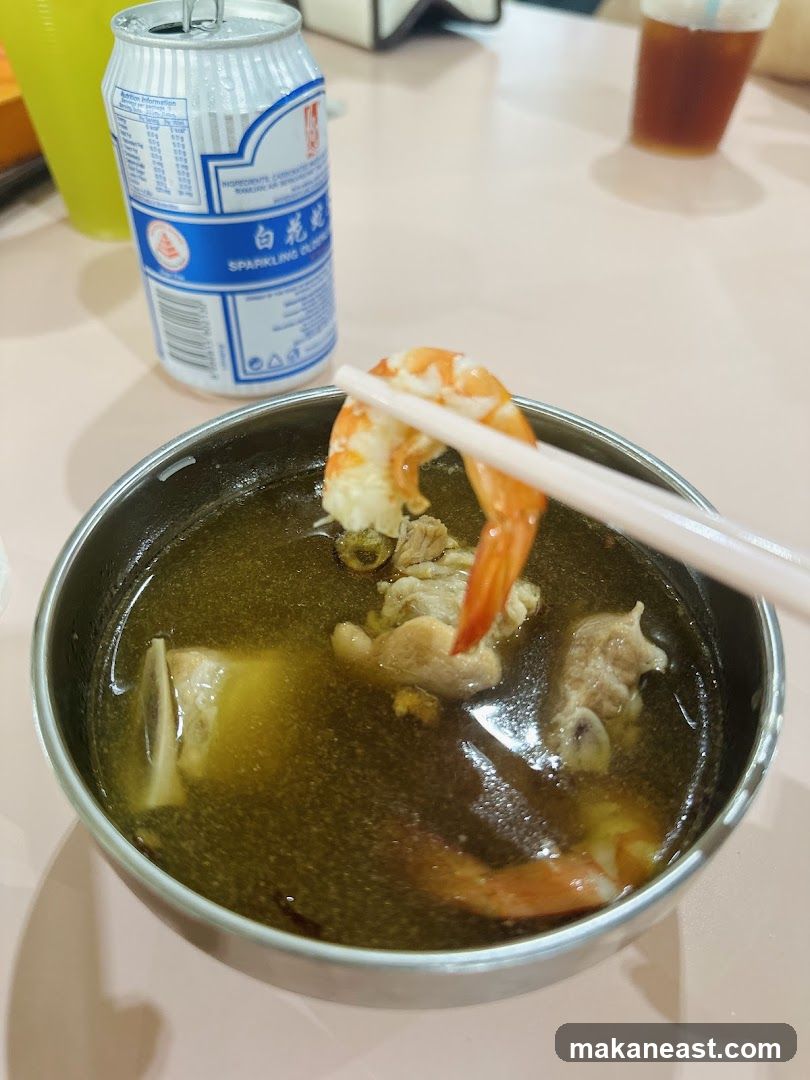 Soup with Shrimp and Meat