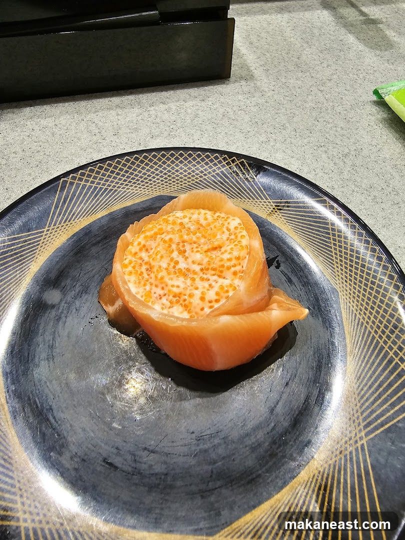 Salmon Sushi with Roe
