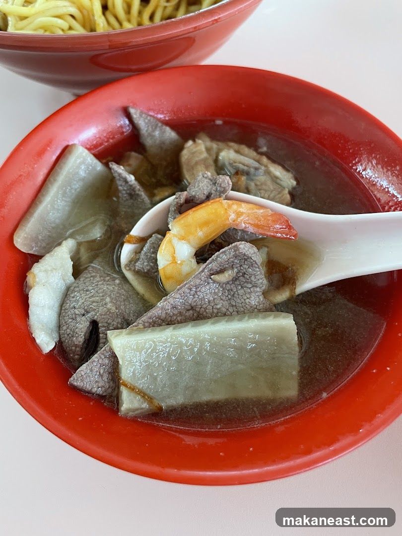 Pork Liver Soup with Noodles