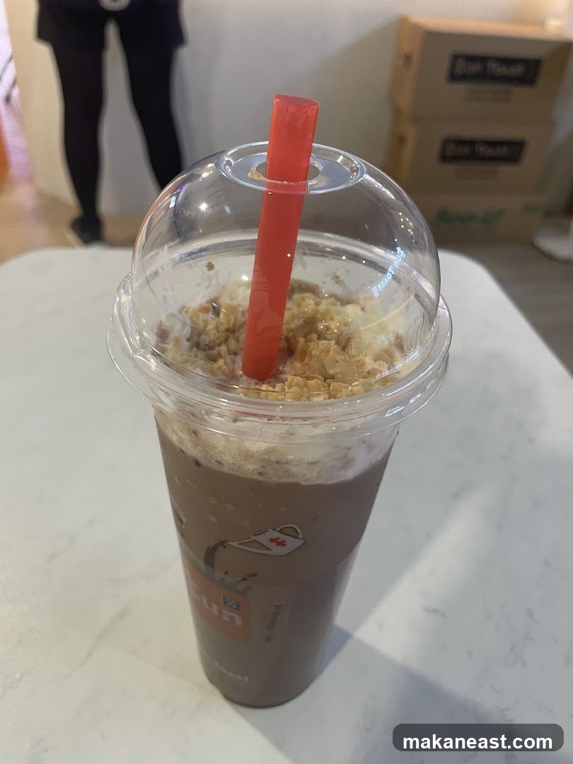 Chocolate Drink with Toppings