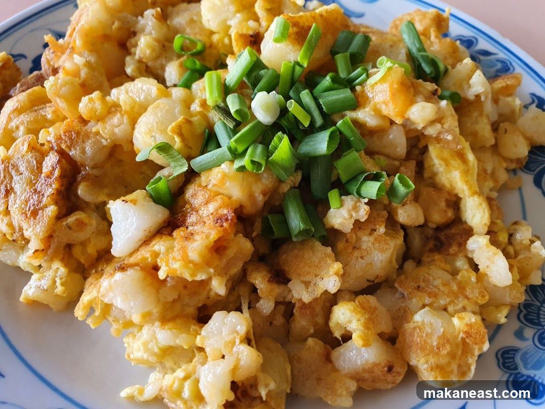 Fried Radish Cake with Scallions