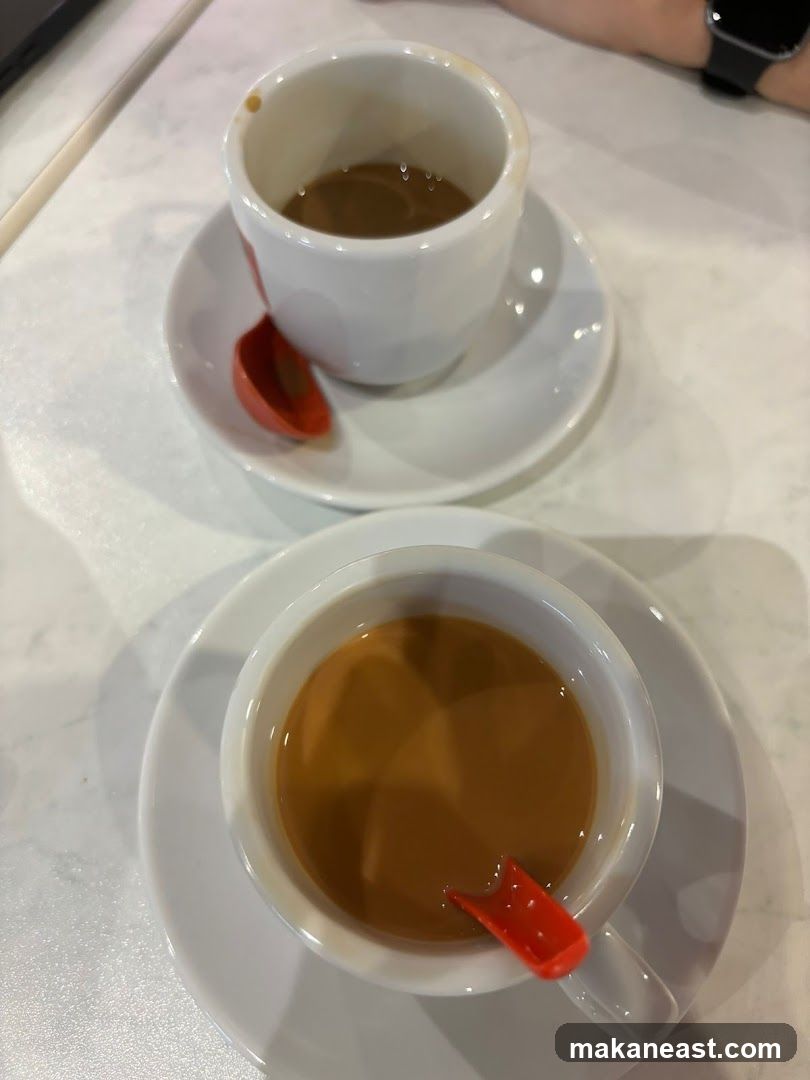 Two cups of coffee