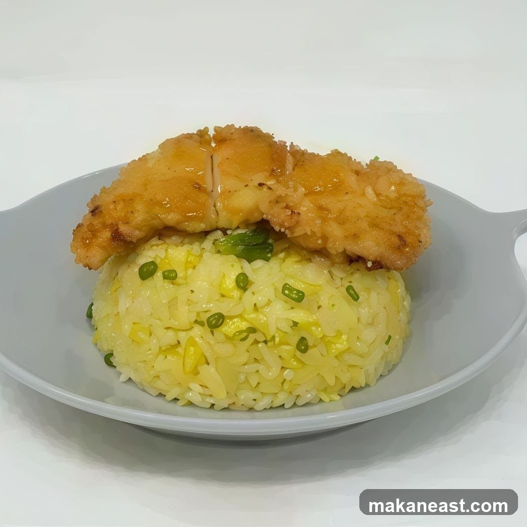 Fried Chicken with Fried Rice