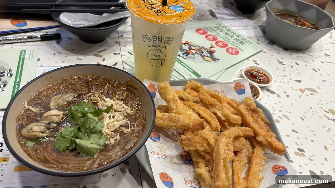 Oyster Mee Sua and Fried Food