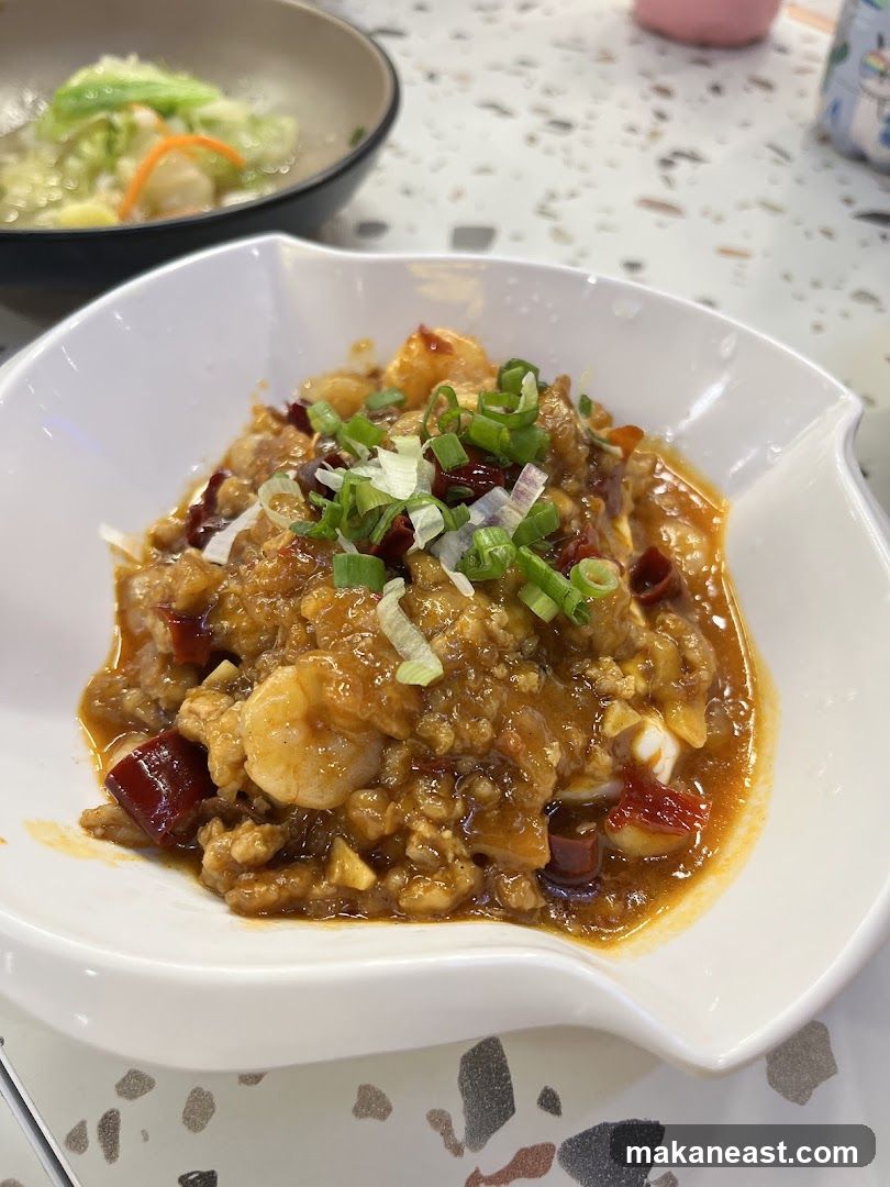 Spicy Shrimp and Tofu Dish