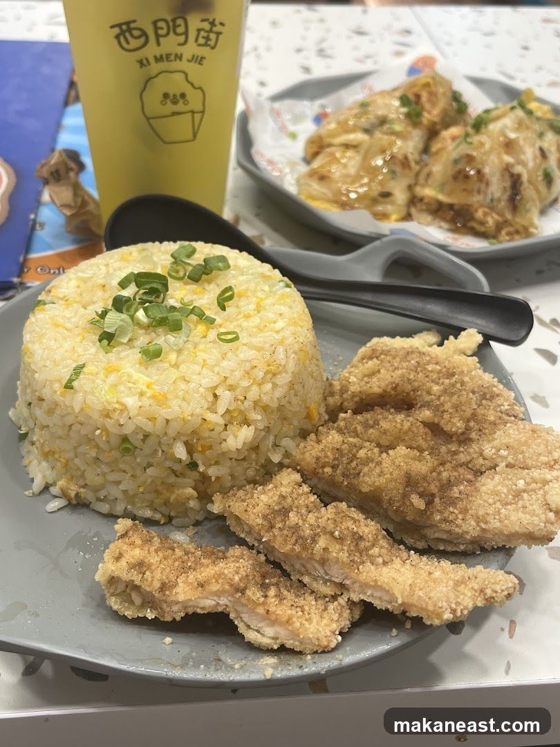 Fried Chicken and Rice