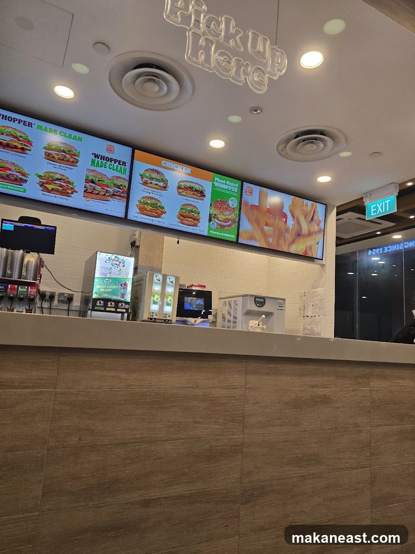 Burger King Menu Display