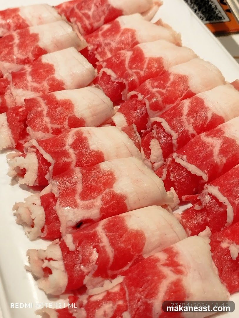 Thinly Sliced Raw Beef