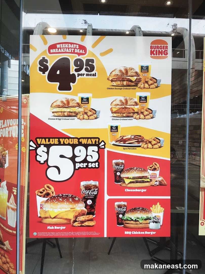 Burger King Menu