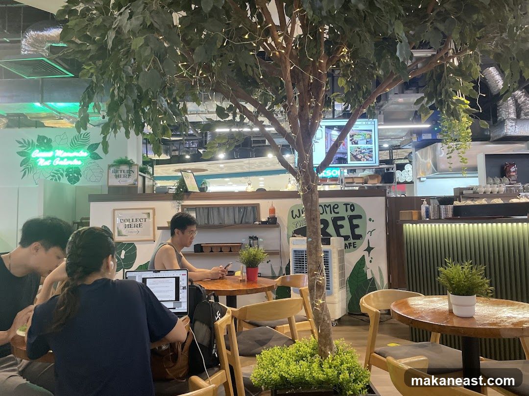 Cafe Interior with Customers