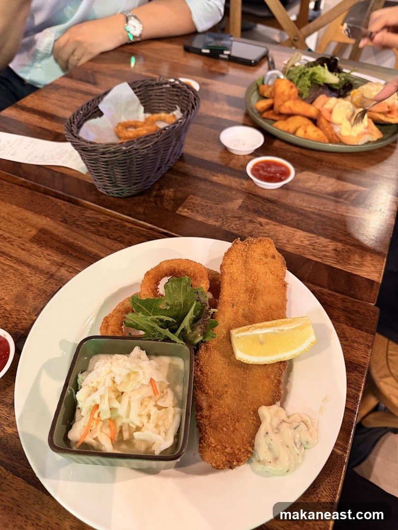Fish and Chips with Onion Rings