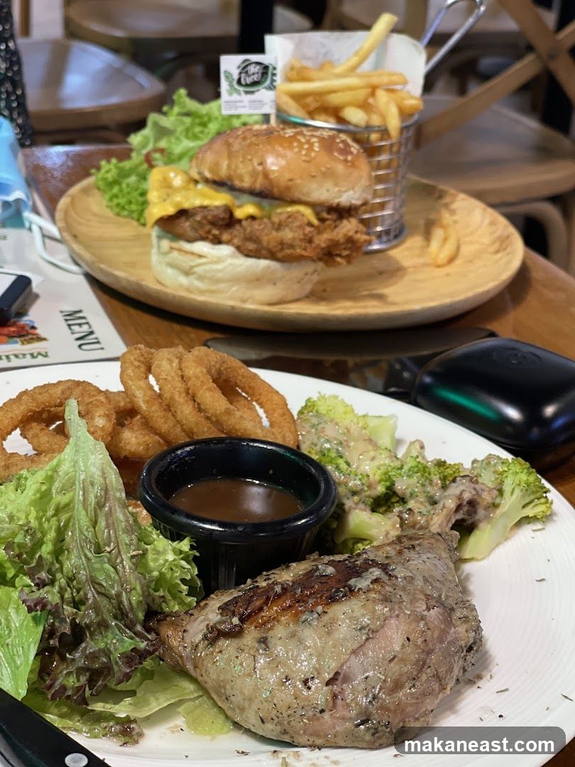 Burger and Duck Confit