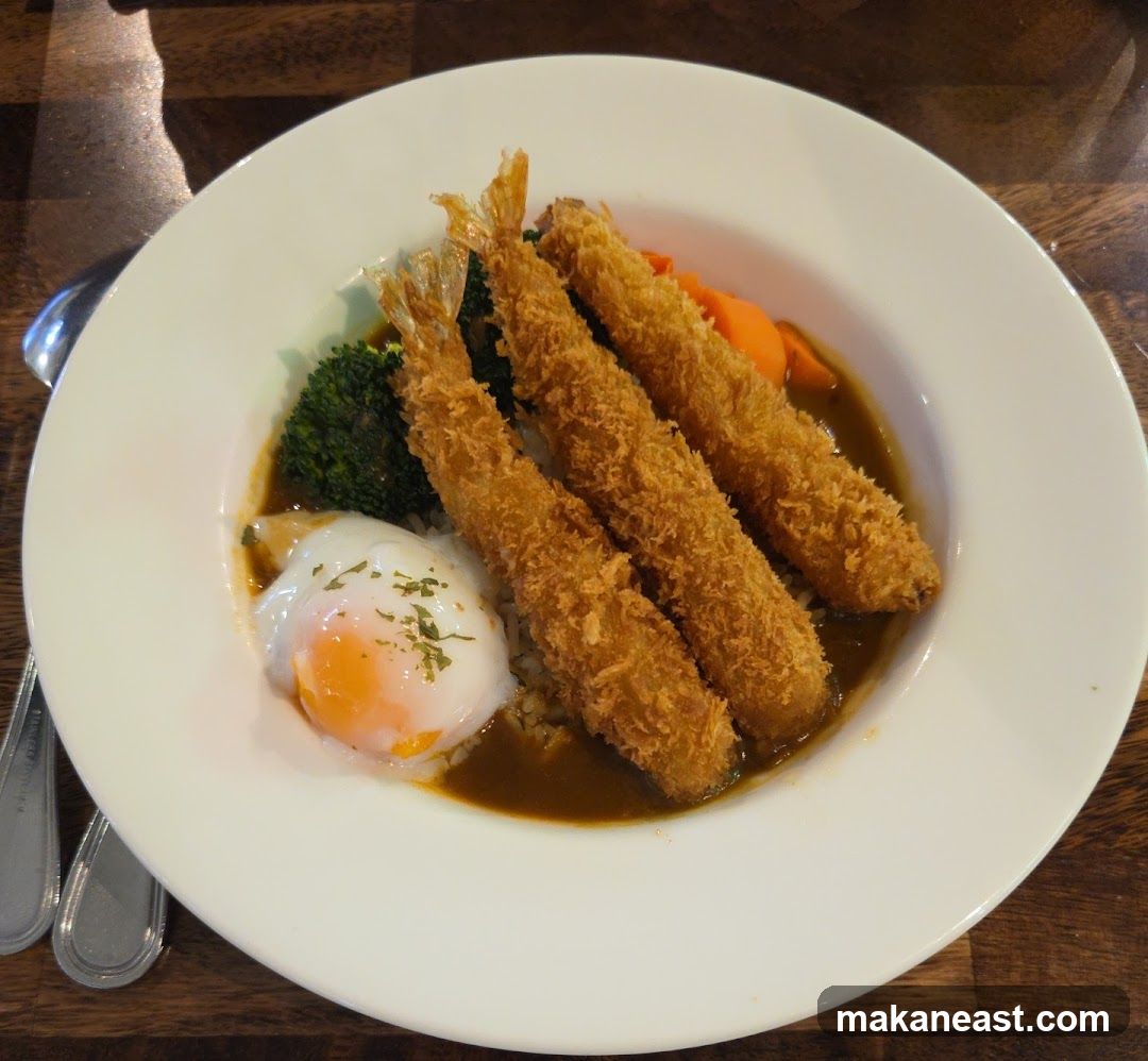 Fried Shrimp Curry with Rice