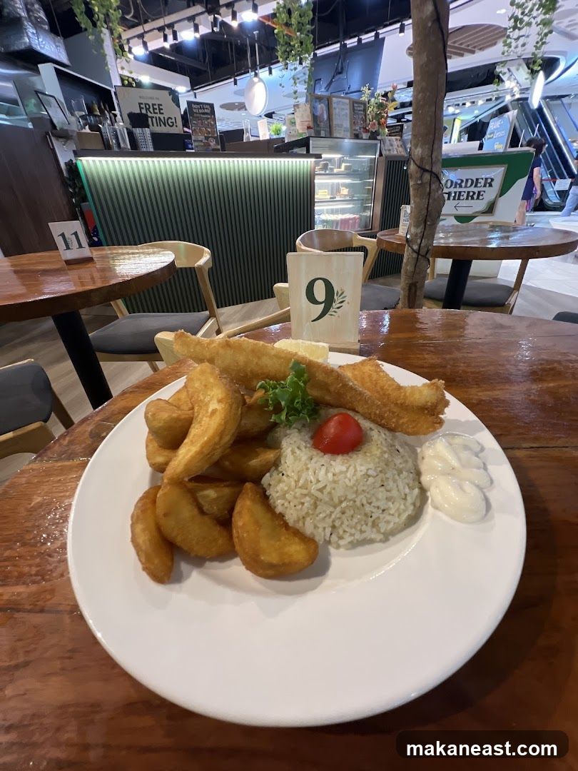 Fish and Chips with Rice
