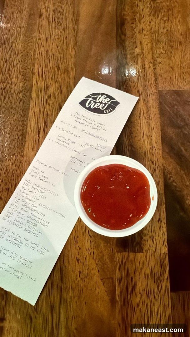 Receipt and Ketchup
