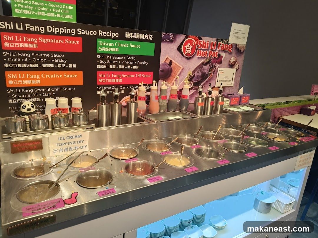 Shi Li Fang Dipping Sauce Station
