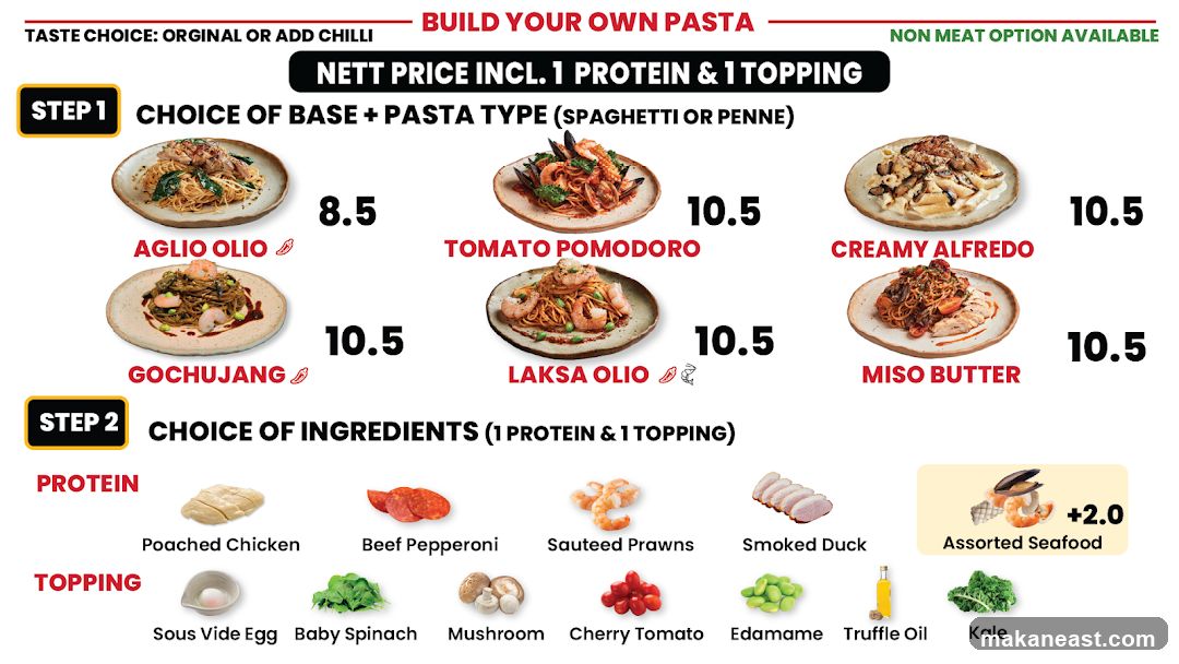 BUILD YOUR OWN PASTA