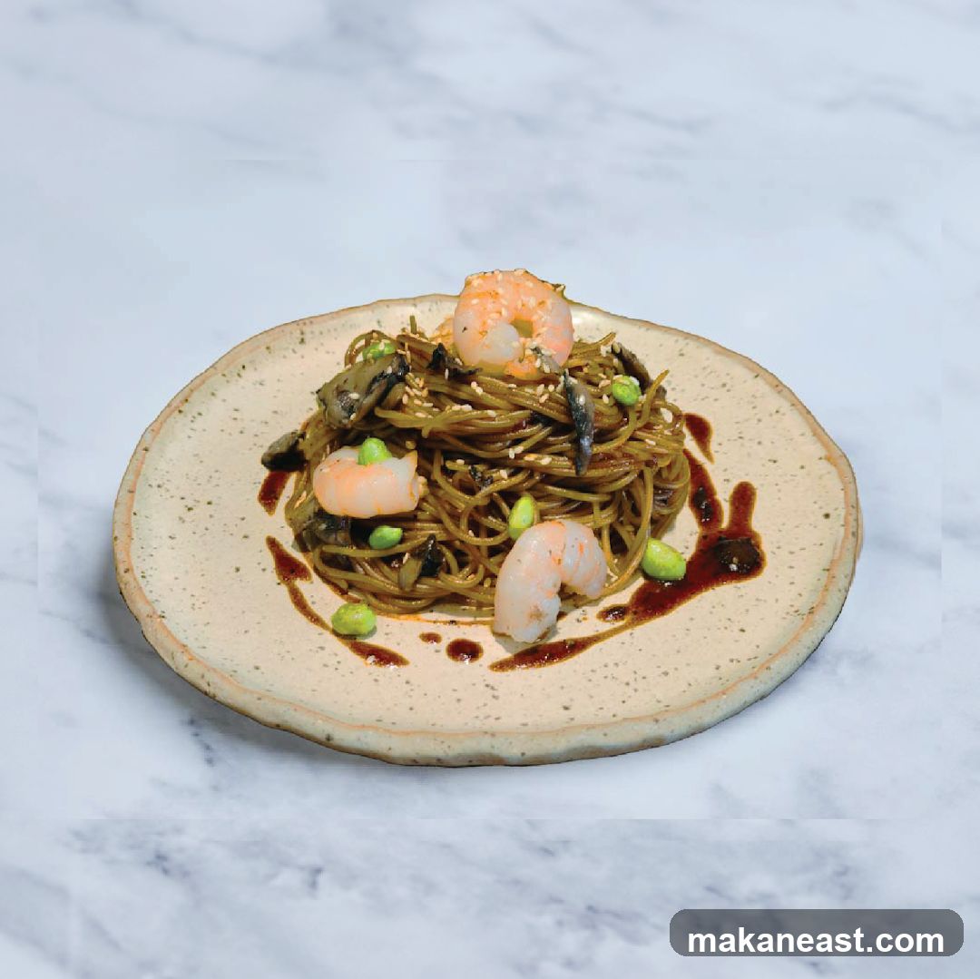 Shrimp and Mushroom Noodles