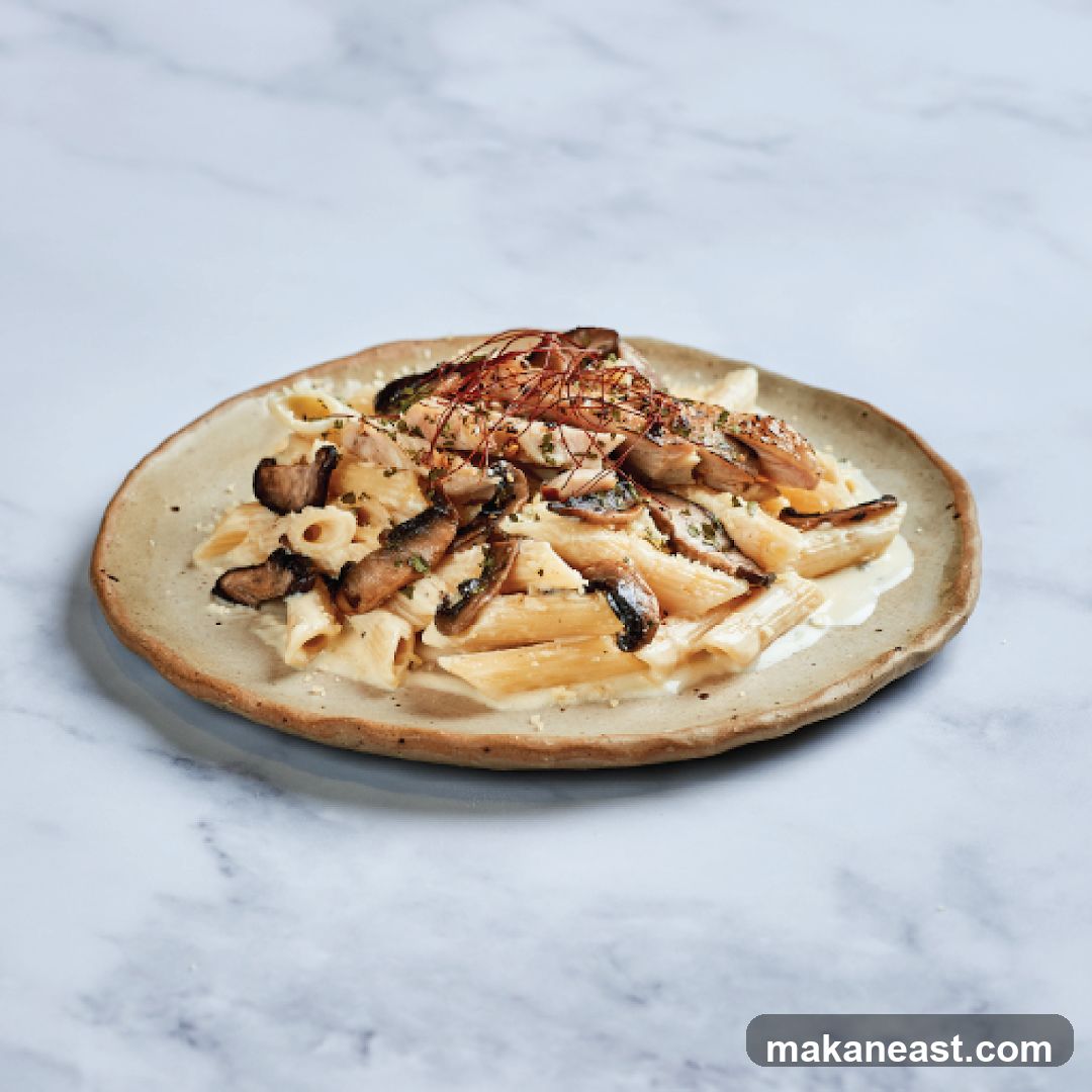 Mushroom Penne Pasta