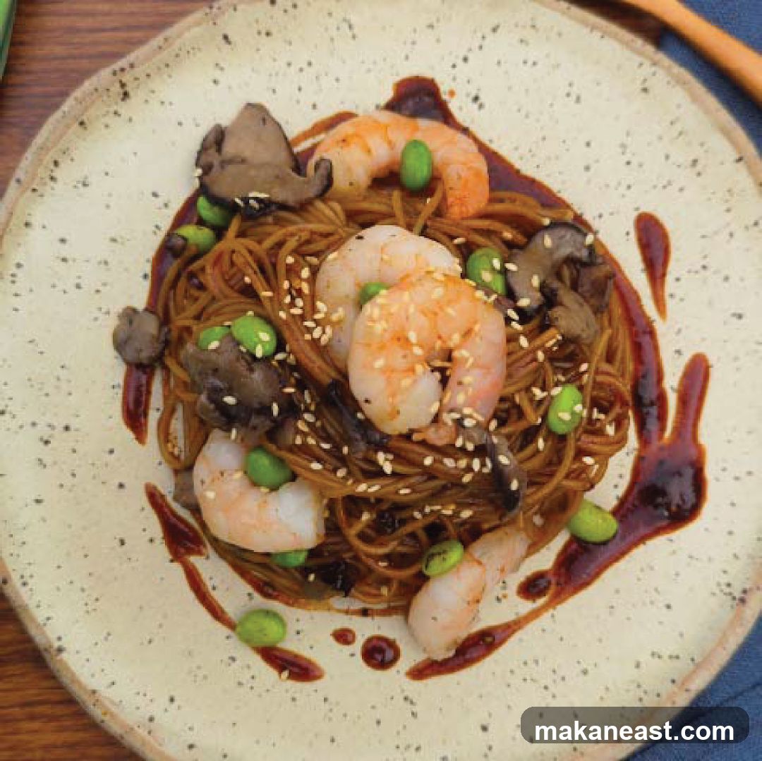 Shrimp and Mushroom Noodles