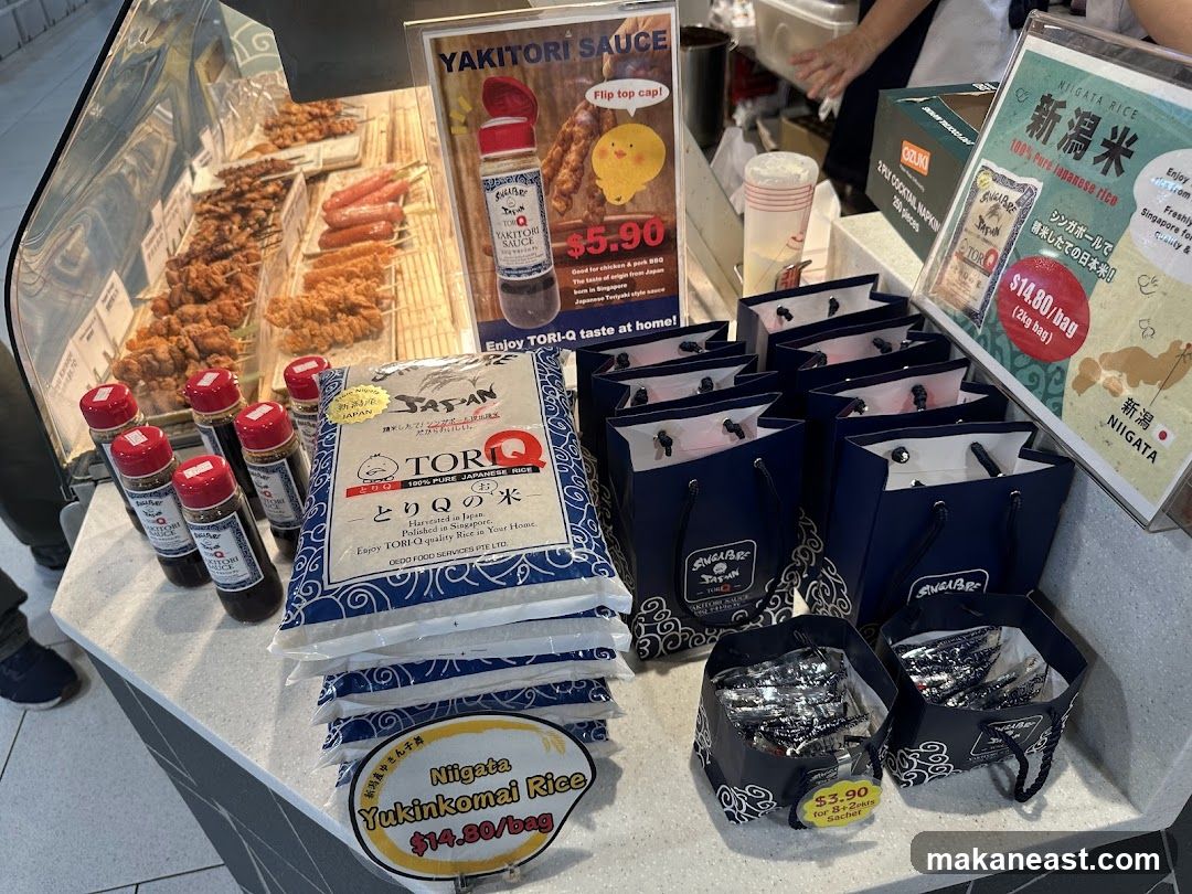 Food and Rice Display