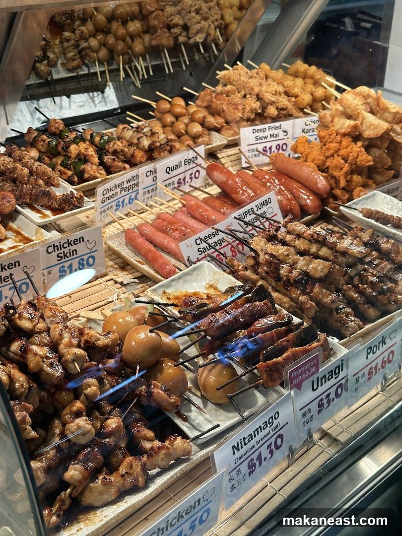 Assortment of Skewered Foods