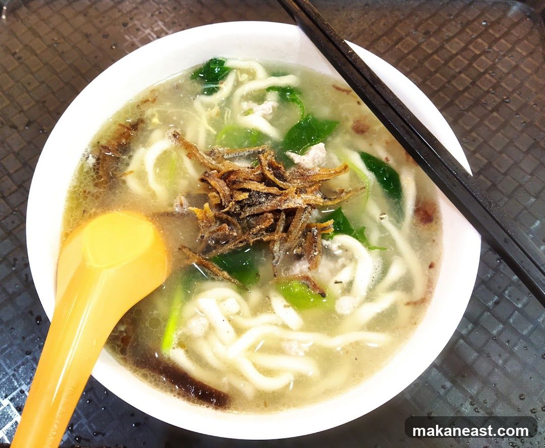 Noodle Soup with Anchovies