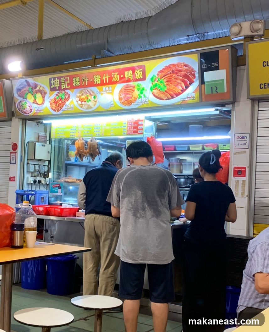Food Stall with Menu and Food Display