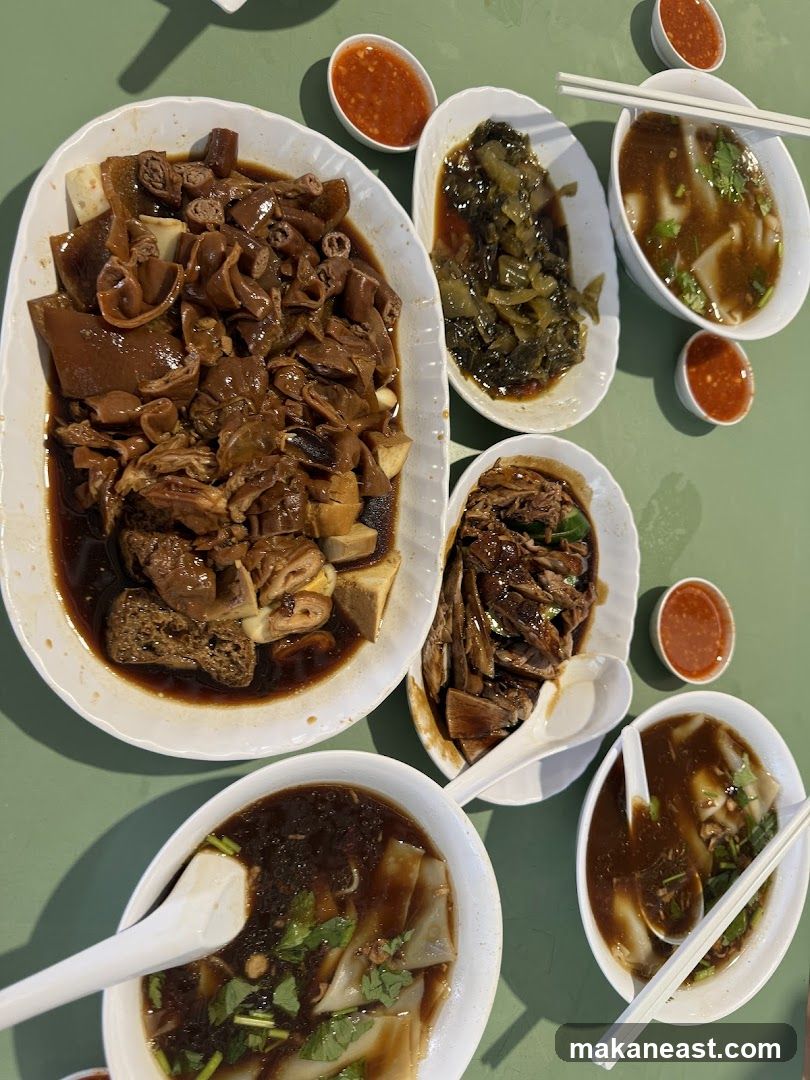 Assorted Braised Dishes and Noodles