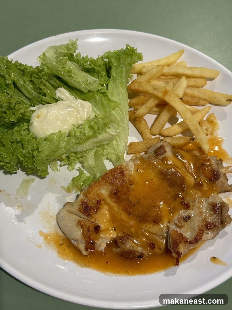 Chicken Steak with Fries and Salad