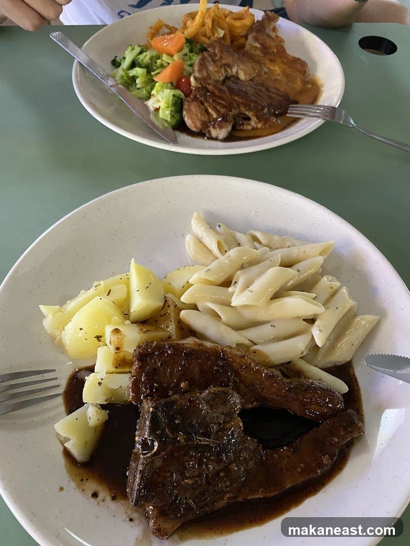 Two Plates of Food