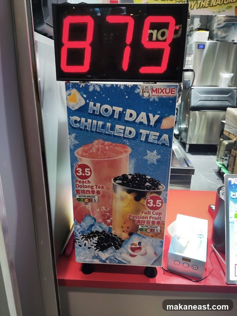 Mixue Hot Day Chilled Tea Advertisement