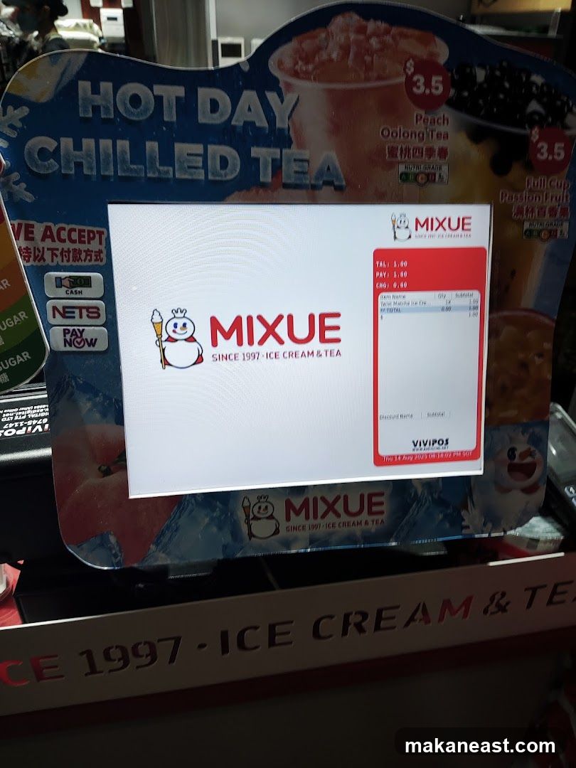 Mixue POS Screen