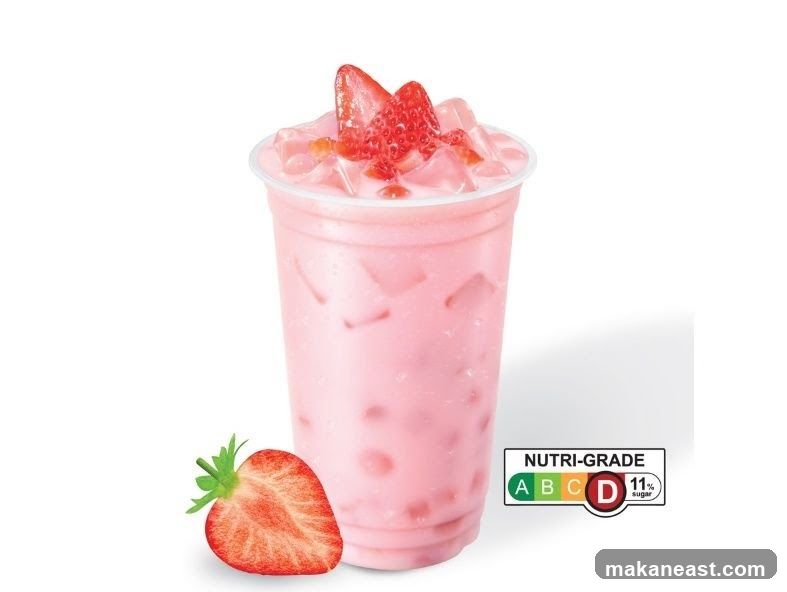 Strawberry Drink with Nutri-Grade Label