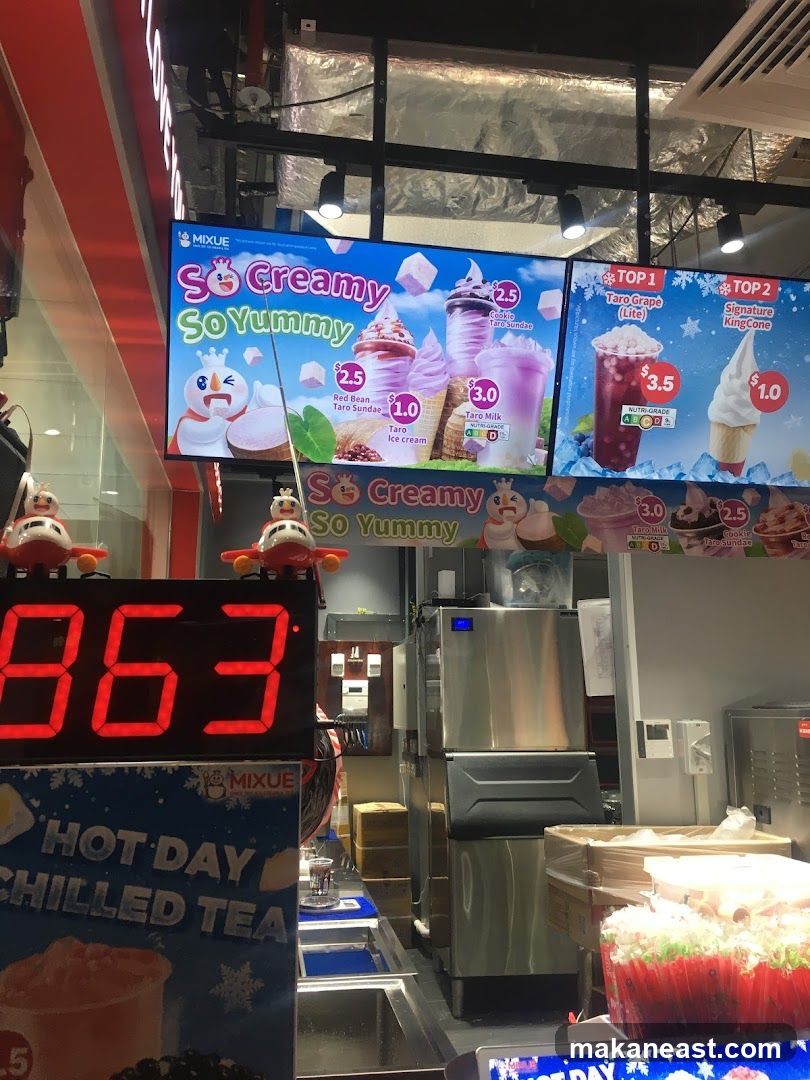 Mixue Menu Board