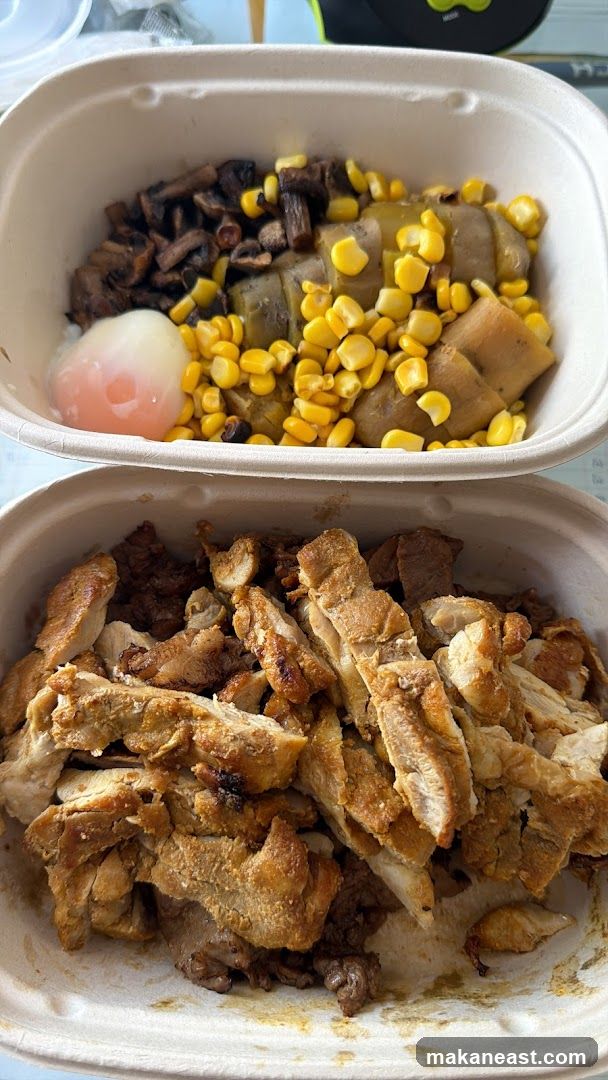 Two Takeout Containers of Food