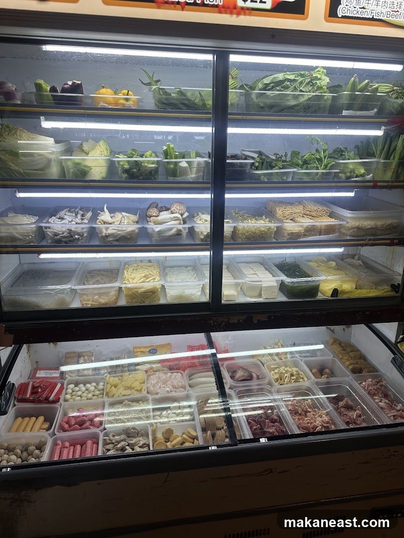 Refrigerated Display of Food Ingredients